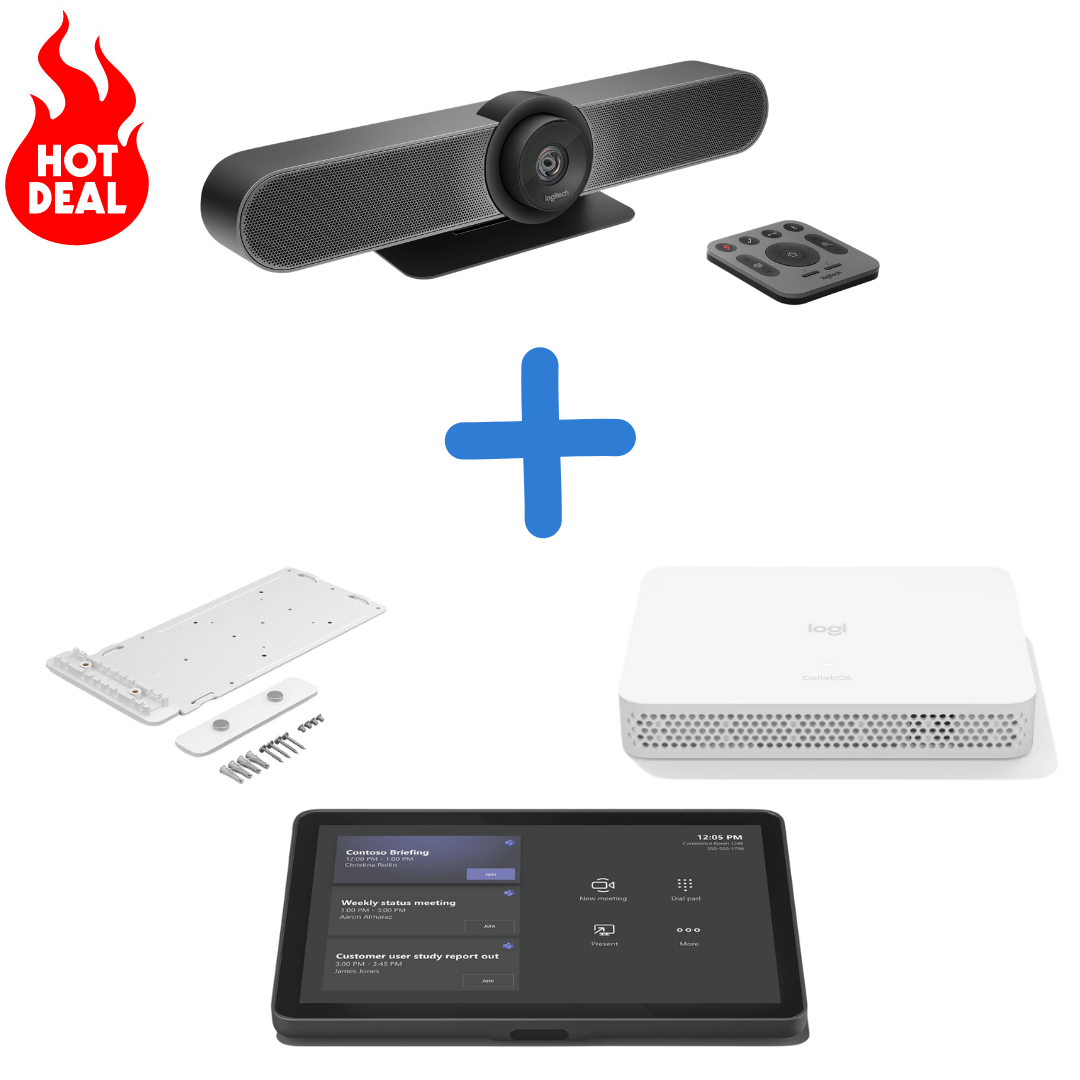 Logitech Room Controller Logitech 4K Full Conference Room Solution Bundle – Technetics Marketplace